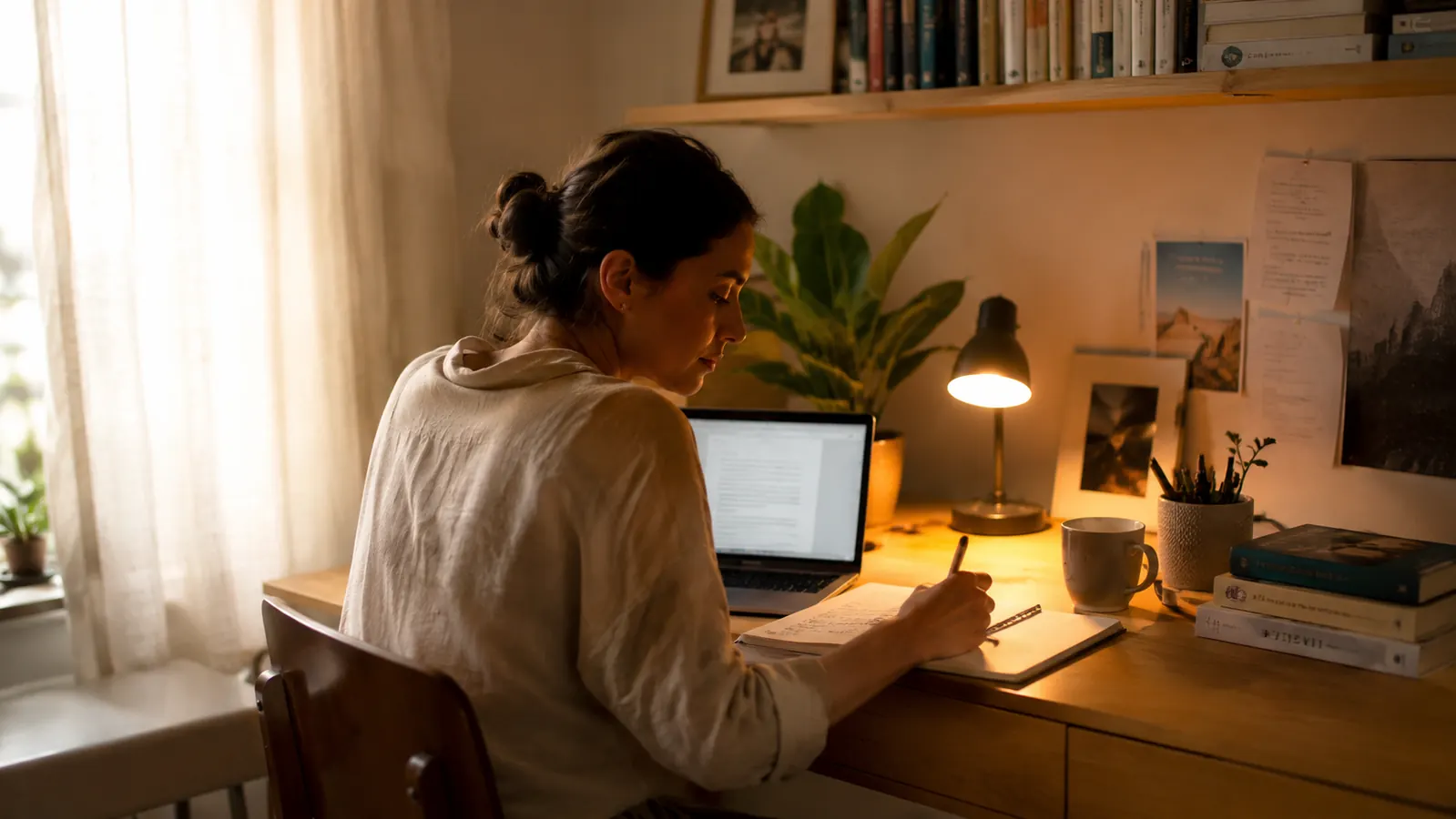 How to Light a Home Office Without Eye Strain or Glare on Your Screen